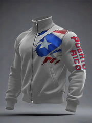 Men's Puerto Rico Proud Printed Coat