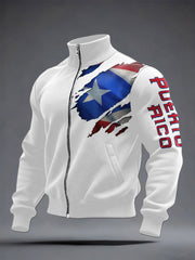 Men's Puerto Rico Proud Printed Coat