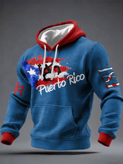 Men's Puerto Rico Art Printed Hoodie