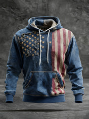 Men's America 250 Print Casual Hoodie