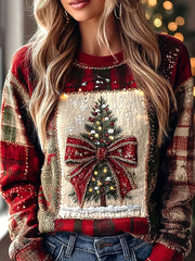 Women's Christmas Art Printed Sweatshirt