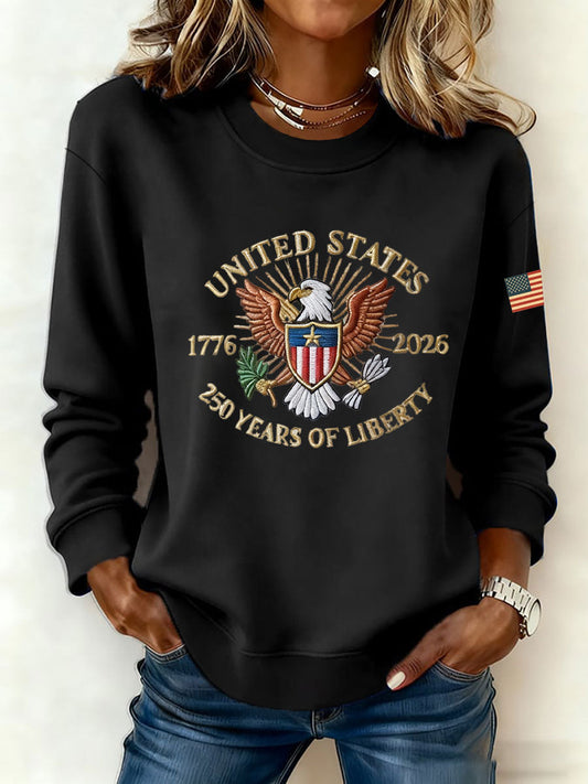 Women's America 250 Printed Casual Sweatshirt