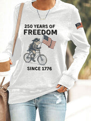 Women's 250th Anniversary Print Casual Sweatshirt