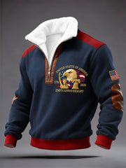 Men's 250th Anniversary Print Zipper Sweatshirt