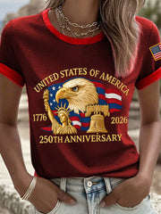 Women's 250th Anniversary Print Vintage T-Shirt