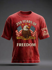 Men's 250th Anniversary Printed Casual T-Shirt