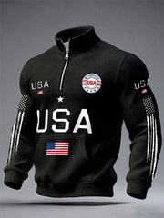 Men's USA Flag Waffle Sweatshirts