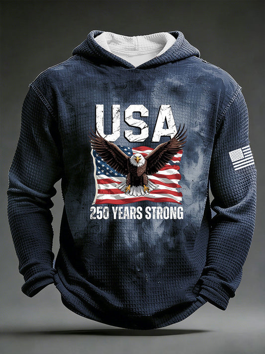 Men's Wear 250 Years Strong Waffle Hoodies