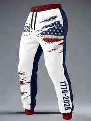 Men's 1776-2026 National Flag Casual Pants