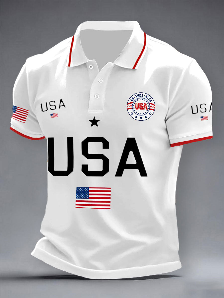 Men's USA Flag Tops