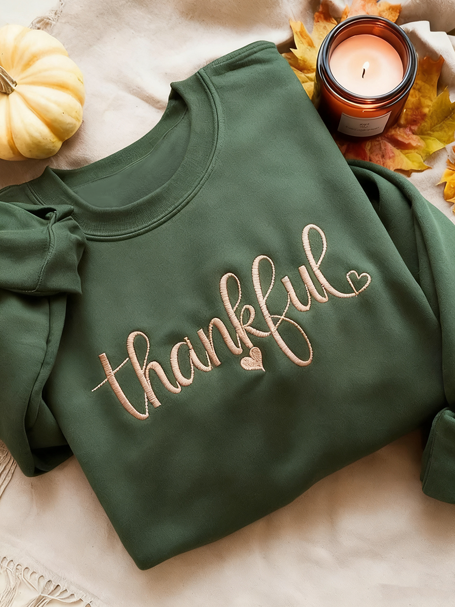 Women's Thanksgiving Printed Sweatshirt