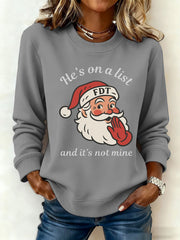 Women's Santa Claus FDT Print Sweatshirt