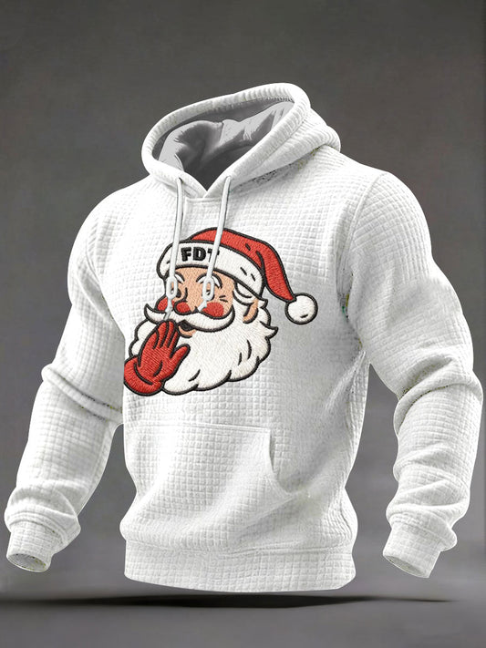 Men's Christmas FDT Print Casual Hoodie
