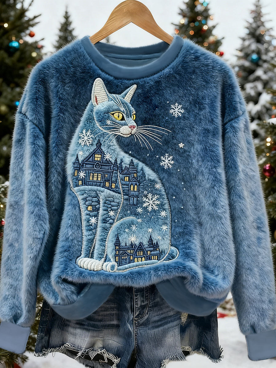 Women's Christmas Print Casual Sweatshirt