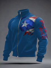 Men's Puerto Rico Proud Printed Coat