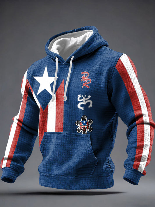 Men's Puerto Rico Art Printed Hoodie