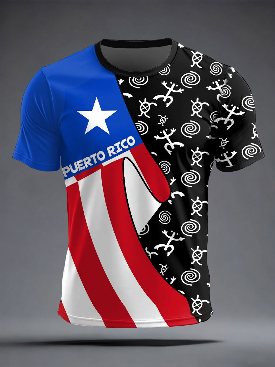Men's Puerto Rico Proud Printed T-shirt