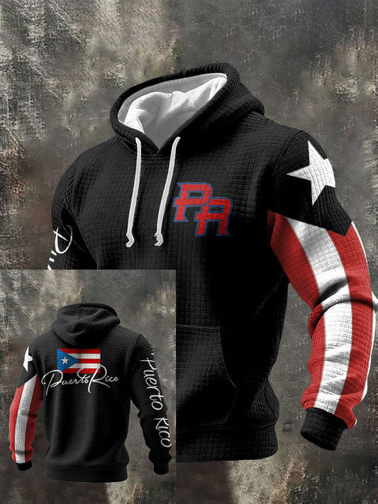 Men's Puerto Rico Taino Proud Art Printed Hoodie