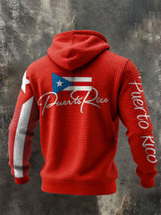 Men's Puerto Rico Taino Proud Art Printed Hoodie