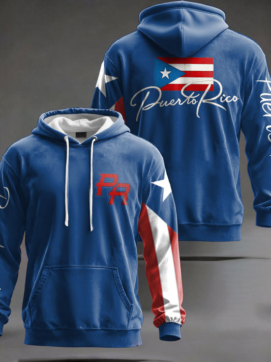 Unisex Puerto Rico Taino Proud Art Printed Hoodie