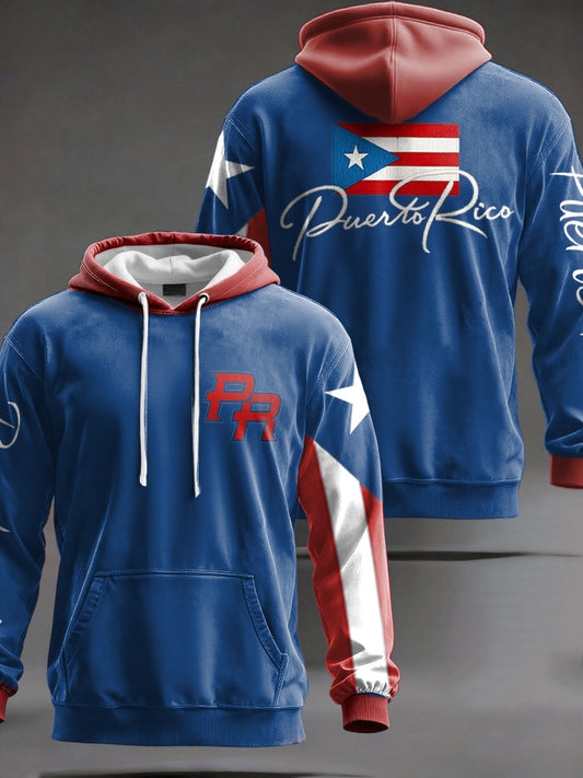 Unisex Puerto Rico Taino Proud Art Printed Hoodie