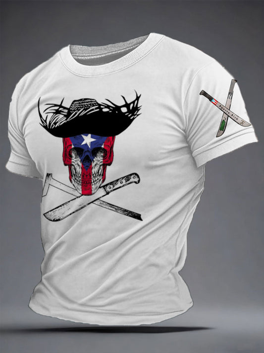 Men's Puerto Rico Machete Proud Art Printed Hoodie