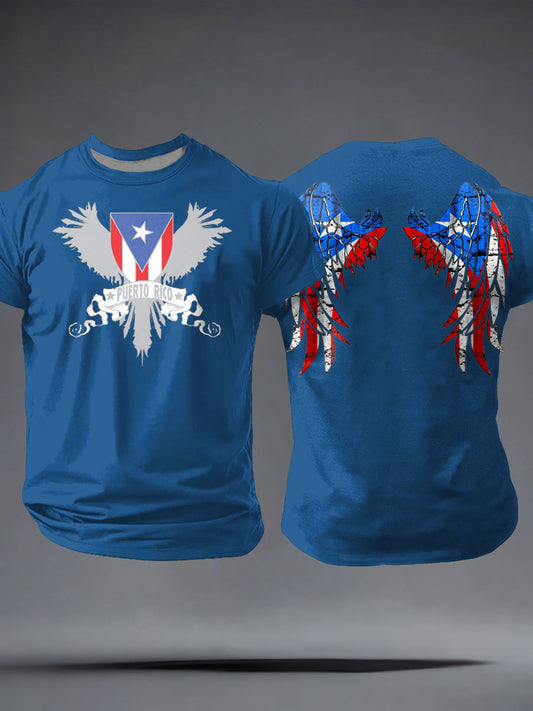 Men's Puerto Rico Proud Art Printed T-shirt