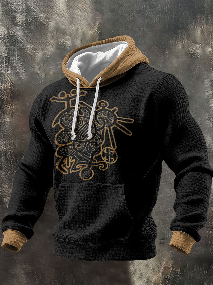 Men's Puerto Rico Taino Proud Art Printed Hoodie