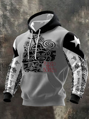 Men's Puerto Rico Taino Proud Art Printed Hoodie
