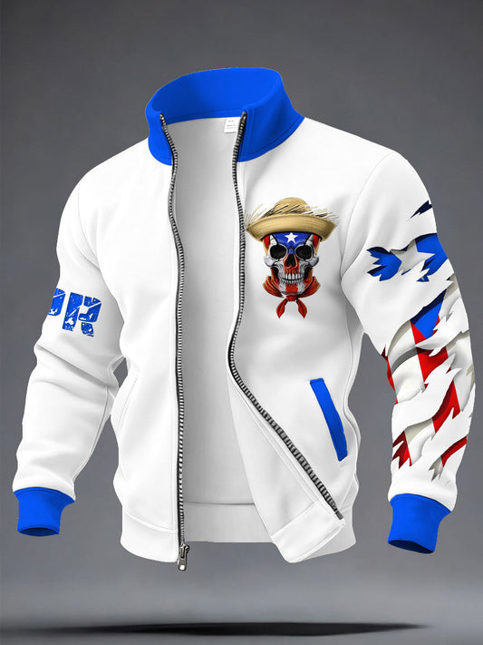 Men's Puerto Rico Art Printed Coat