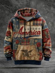 Men's America 250 Print Casual Hoodie