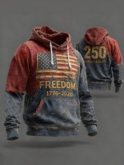 Men's America 250 Print Casual Hoodie