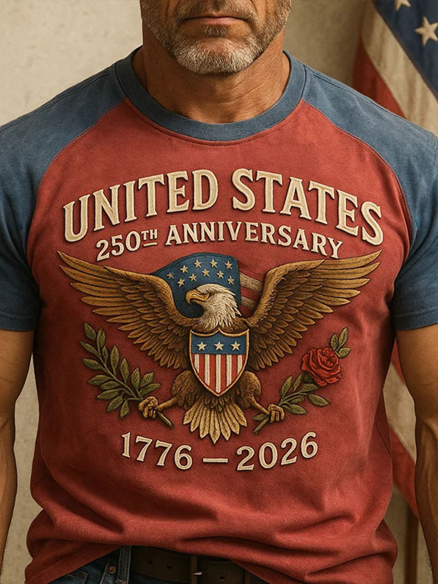Men's America 250 Printed Casual T-Shirt