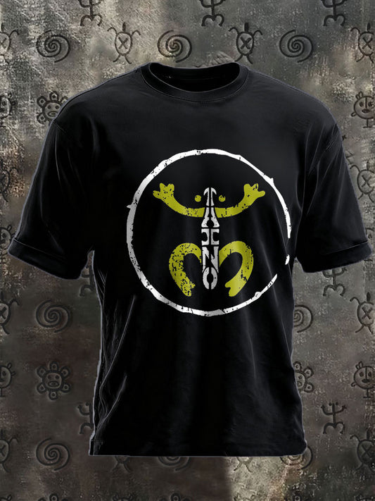 Unisex Puerto Rico Taino Art Proud Printed T-shirt