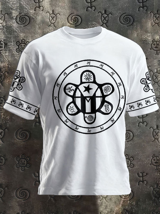 Unisex Puerto Rico Taino Art Proud Printed T-shirt