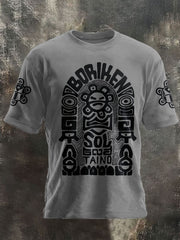 Unisex Puerto Rico Taino Art Proud Printed T-shirt