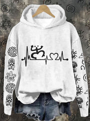 Women's Puerto Rico Taino Art Proud Printed Sweatshirt