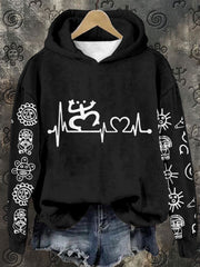 Women's Puerto Rico Taino Art Proud Printed Sweatshirt