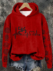 Women's Puerto Rico Taino Art Proud Printed Sweatshirt