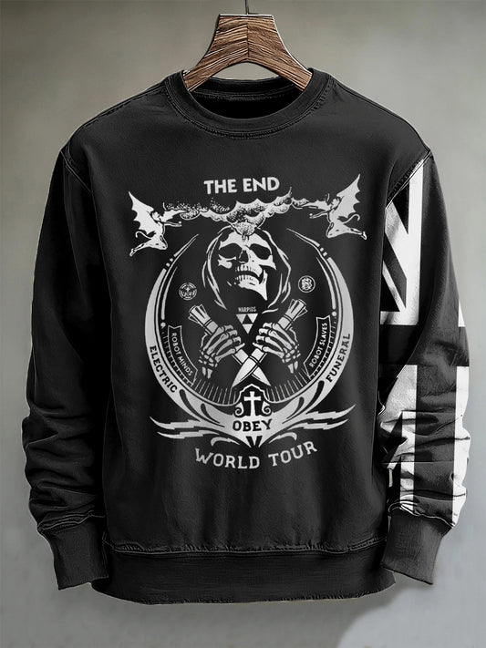 Men's Rock Band Inspired Crew Neck Sweatshirt