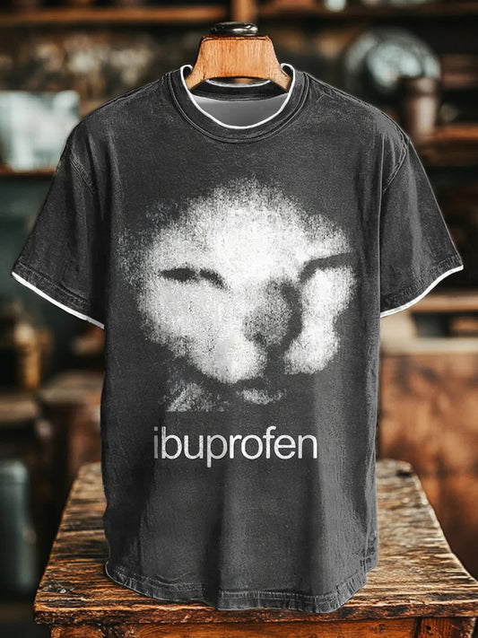 Funny Ibuprofen Cat Neutral T-Shirts