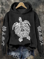 Women's Puerto Rico Taino Art Proud Printed Sweatshirt