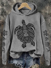 Women's Puerto Rico Taino Art Proud Printed Sweatshirt