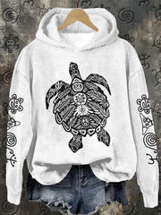 Women's Puerto Rico Taino Art Proud Printed Sweatshirt