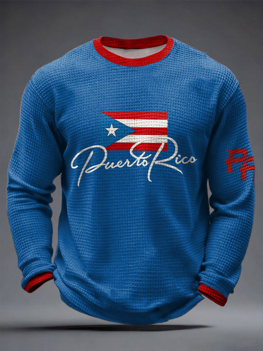 Men's Puerto Rico Printed Waffle Tops