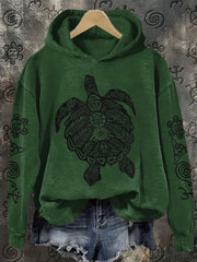 Women's Puerto Rico Taino Art Proud Printed Sweatshirt