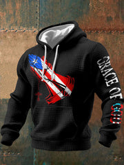 Men's Puerto Rico Faith Art Printed Hoodie