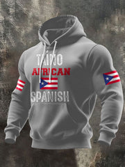 Men's Puerto Rico Taino Art Printed Hoodie