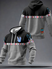 Men's Puerto Rico Taino Art Music Lover Printed Hoodie