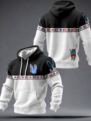Men's Puerto Rico Taino Art Music Lover Printed Hoodie